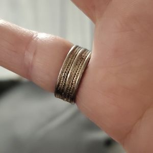 925 Sterling Silver Thai Eternity Wedding Ring sz5